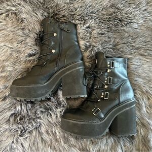 Killstar Broom Rider Boots Size 8